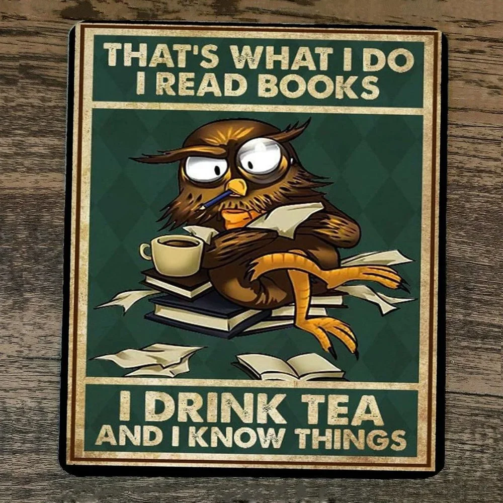 Mouse Pad Thats What I Do Read Books Drink Tea Know Things